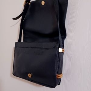 Coach all leather shoulder purse